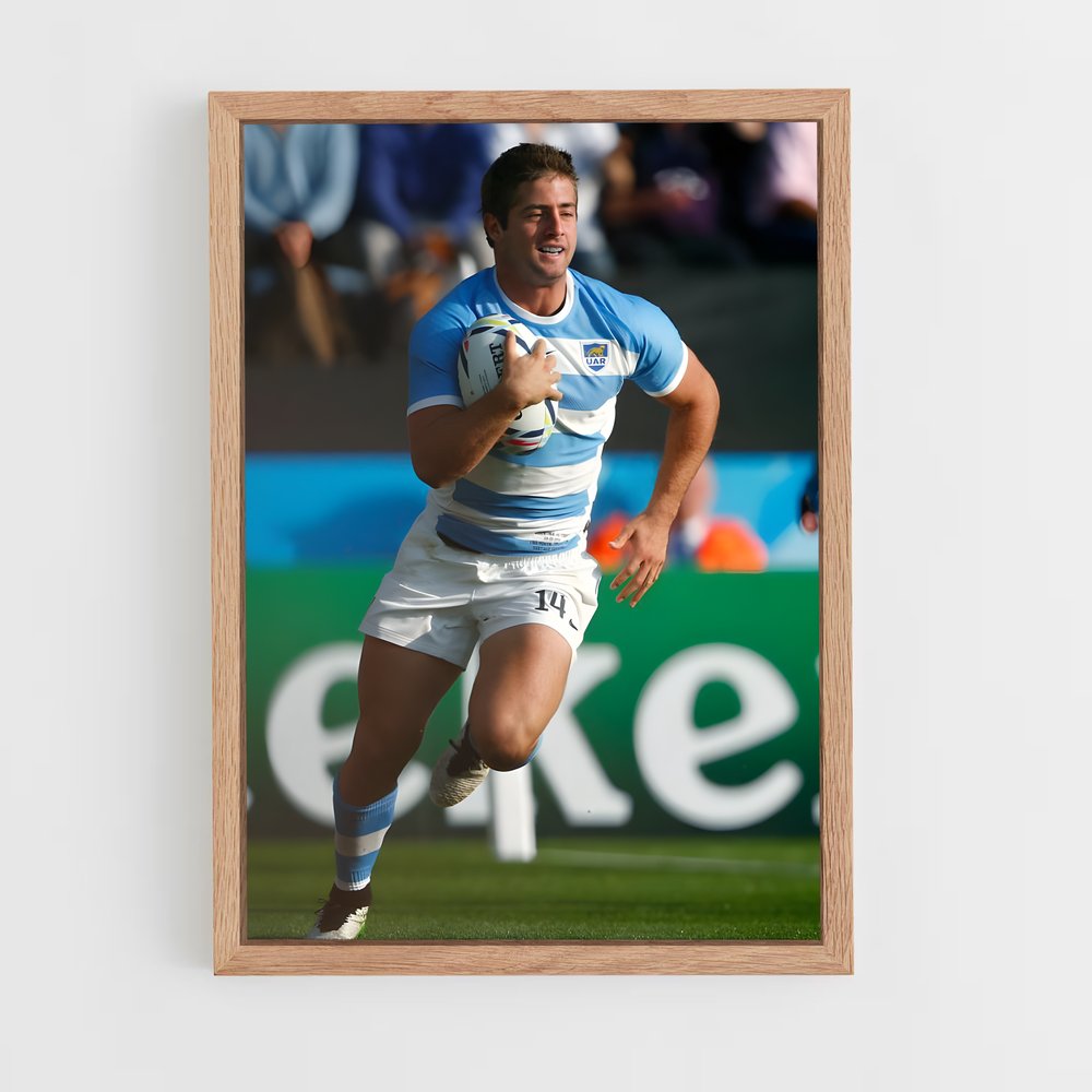 Poster La Course Argentin – affiche Rugby (vue 4)